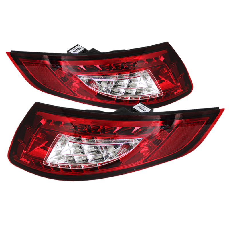 Spyder Porsche 997 05-08 LED Tail Lights Red Clear ALT-YD-P99705-LED-RC-SR1 Performance