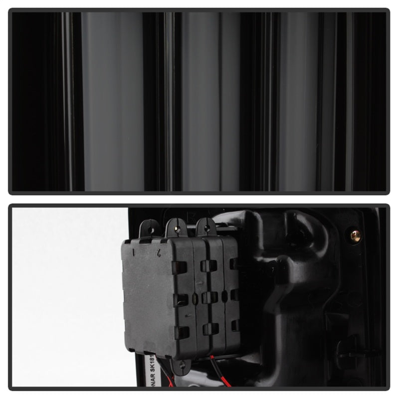 Spyder 07-16 Jeep Wrangler Verison 2 Light Bar LED Tail Lights - Smoke (ALT-YD-JWA07V2-LBLED-BSM)-SR1 Performance