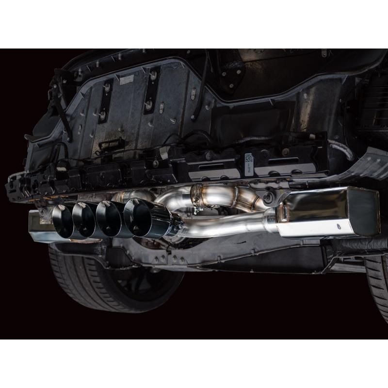 AWE 2023 C8 Corvette Z06 SwitchPath Cat-Back Exhaust - Diamond Black Tips-SR1 Performance