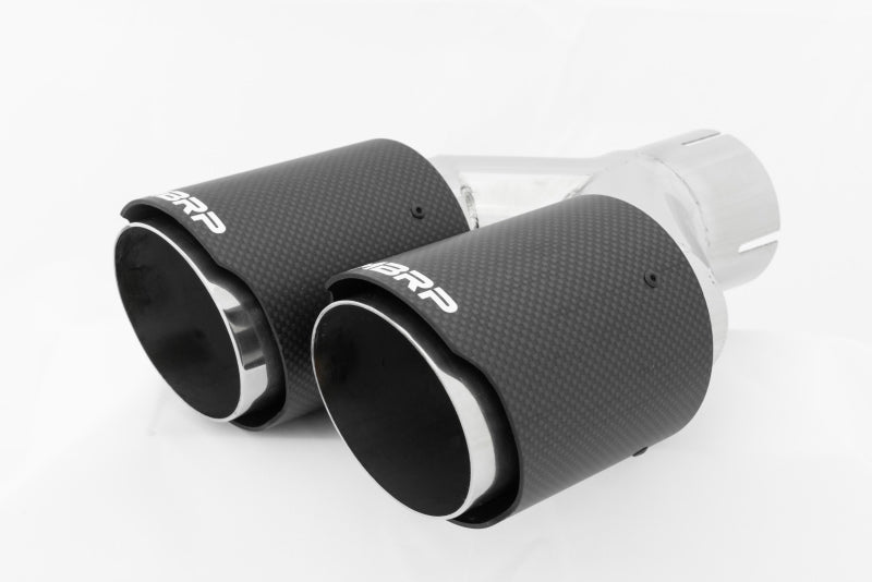 MBRP Universal Carbon Fiber Dual Tip 3.5in OD/2.5in Inlet-SR1 Performance