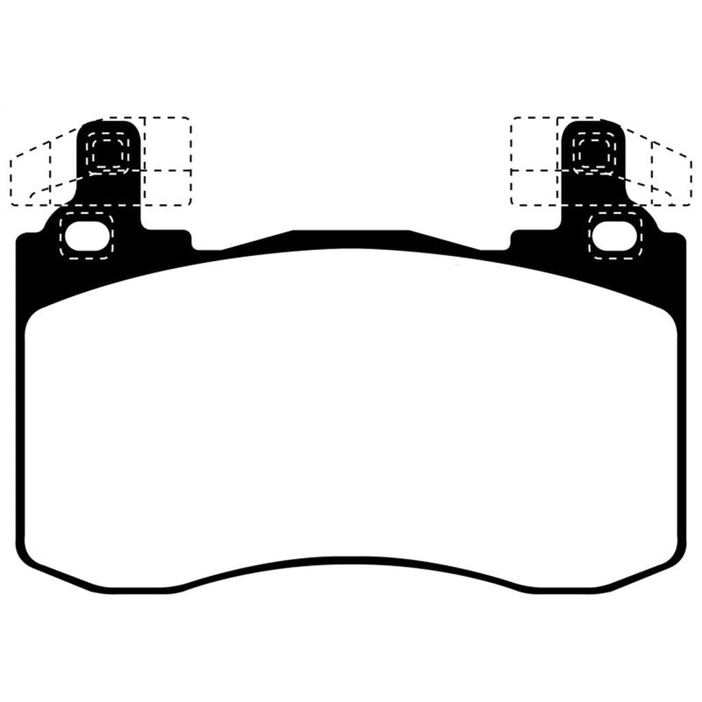 EBC Bluestuff NDX Full Race Brake Pads for 2018-2019 Kia Stinger & Genesis G70 – Front Set