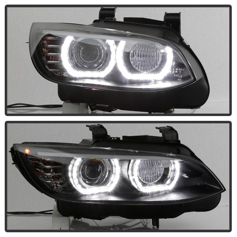 Spyder 08-10 BMW F92 3 Series Projector Headlights - LED DRL - Black (PRO-YD-BMWE9208-DRL-BK)-SR1 Performance