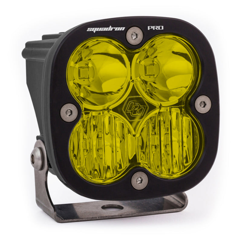 Baja Designs Squadron Pro Driving/Combo Pattern Black LED Light Pod - Amber-SR1 Performance