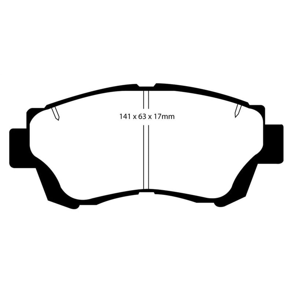 EBC Yellowstuff Front Brake Pads for Toyota Camry and Lexus LS400 – Part No. DP4874R