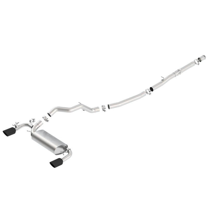 Borla 16-18 Ford Focus RS 2.3L MT AWD ATAK Catback Exhaust w/ Black Chrome Tip-SR1 Performance