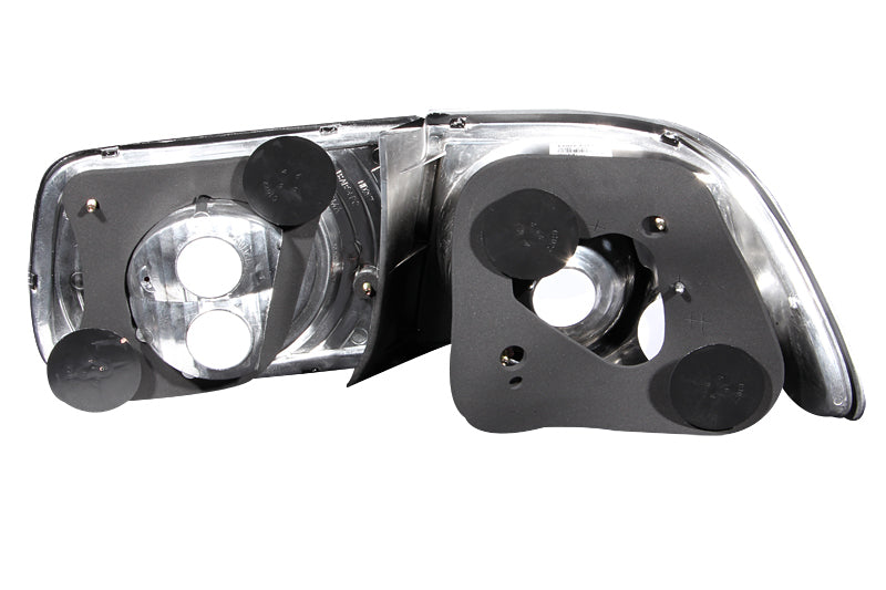 ANZO 1996-2000 Honda Civic Coupe Taillights Black-SR1 Performance