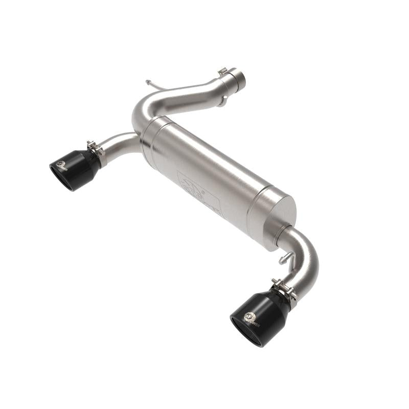 aFe Vulcan 3in 304 SS Axle-Back Exhaust 2021 Ford Bronco L4-2.3L (t)/V6-2.7L (tt) w/ Black Tips-SR1 Performance