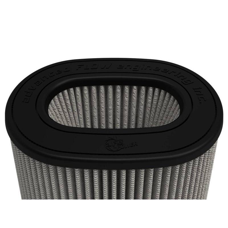 aFe MagnumFLOW Pro DRY S Air Filter (6 x 4)in F x (8-1/2 x 6-1/2)in B x (7-1/4 x 5)in T x 7-1/4in H-SR1 Performance