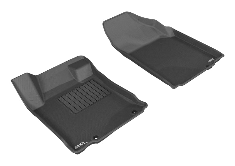 3D MAXpider 2013-2015 Nissan Altima Sedan Kagu 1st Row Floormat - Black-SR1 Performance