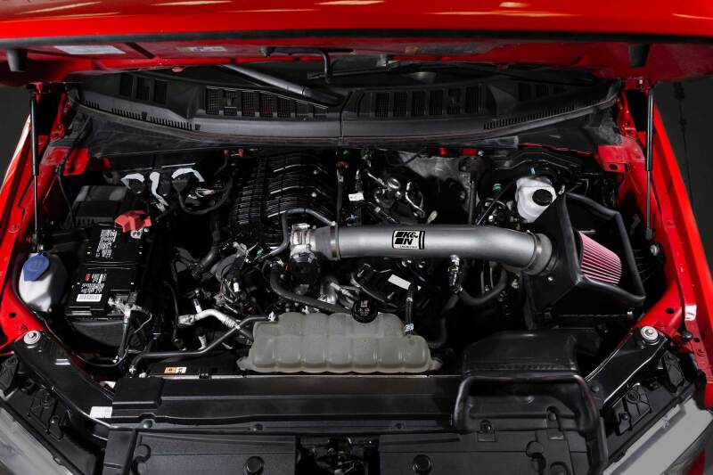 K&N 18-24 Ford F150 3.3L V6 Performance Air Intake System w/ Red Air Filter-SR1 Performance