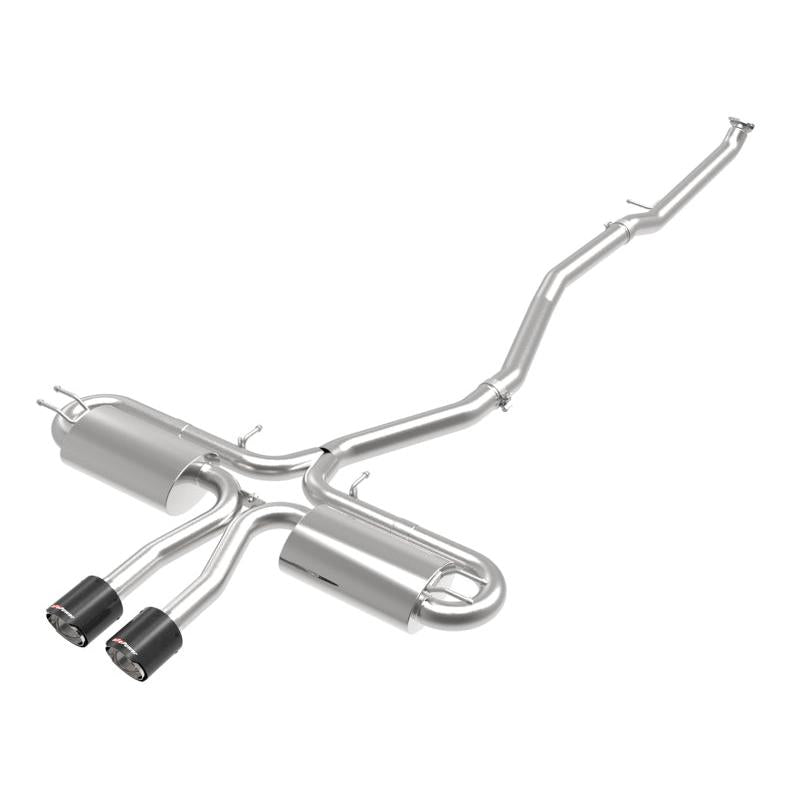 aFe Takeda 3in 304 SS Cat-Back Exhaust System w/ Carbon Tips 2017+ Honda Civic Si (4dr) I4 1.5L (t)-SR1 Performance