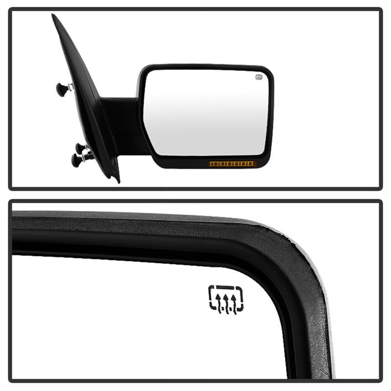 Xtune Ford F150 07-14 Power Heated Amber LED Signal OE Mirror Left MIR-03349EH-P-L-SR1 Performance