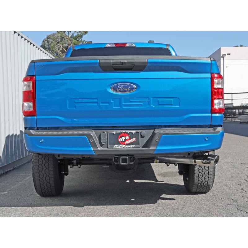 aFe Apollo GT 3in 409 SS Cat-Back Exhaust 2021 Ford F-150 V6 2.7L/3.5L (tt)/V8 5.0L w/ Polished Tips-SR1 Performance