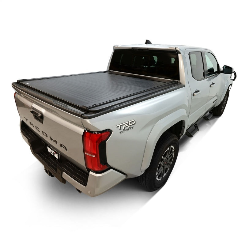 Westin 24-26 Inch Toyota Tacoma 5ft Bed Electric Retractable Tonneau Cover in Black