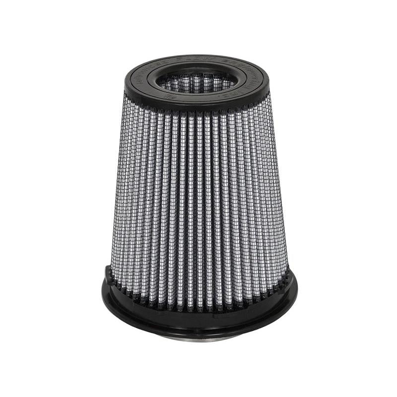 aFe MagnumFLOW Pro DRY S Replacement Air Filter 4in F x 6in B (mt2) x 4-1/2in T (Inv) x 7-1/2in H-SR1 Performance