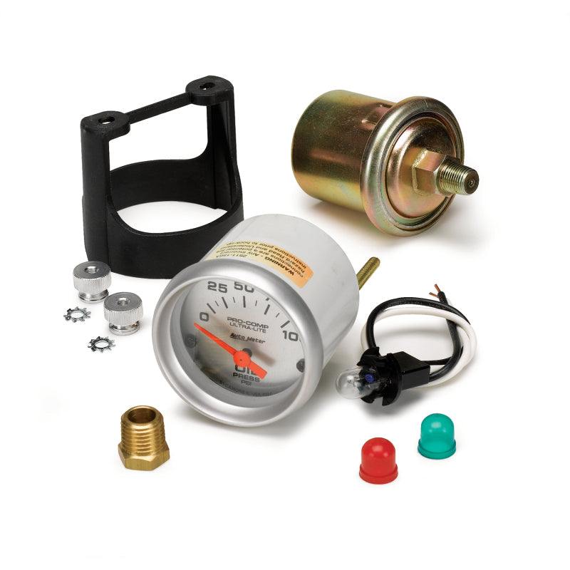 Autometer Ultra-Lite 52mm 0-100 PSI Electronic Oil Pressure Gauge-SR1 Performance