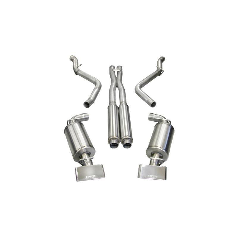 Corsa 2008-2010 Dodge Challenger SRT-8 6.1L V8 Polished Xtreme Cat-Back Exhaust-SR1 Performance