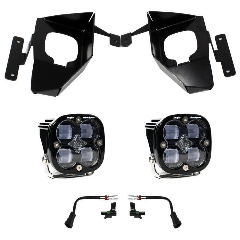 Baja Designs 16-18 Silverado 1500 Squadron Fog Pocket Kit - Clear-SR1 Performance