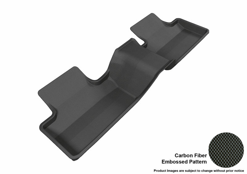 3D MAXpider 2012-2013 Land Rover Range Rover Evoque Kagu 2nd Row Floormats - Black-SR1 Performance