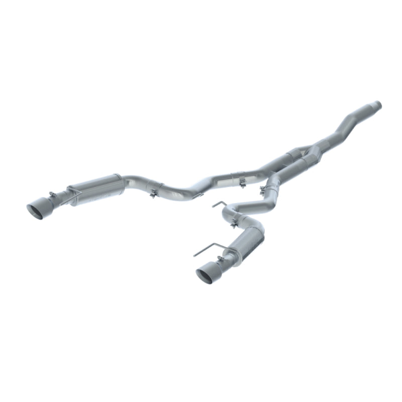 MBRP 15-18 Ford Mustang EcoBoost 2.3L T409 3in Cat Back Dual Split Rear Exit (Race Version)-SR1 Performance