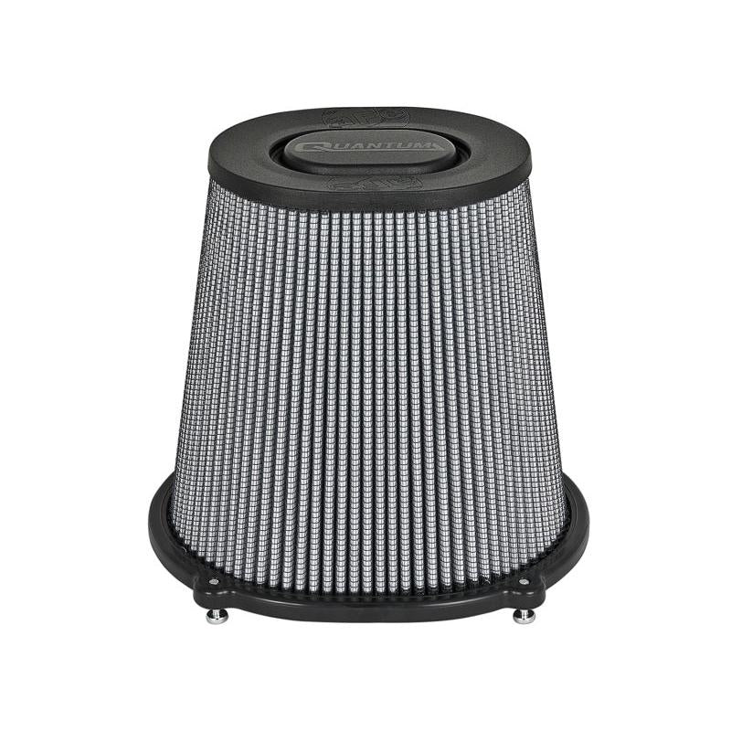 aFe Quantum Pro DRY S Air Filter Flat Top - 5in Flange x 9in Height-SR1 Performance