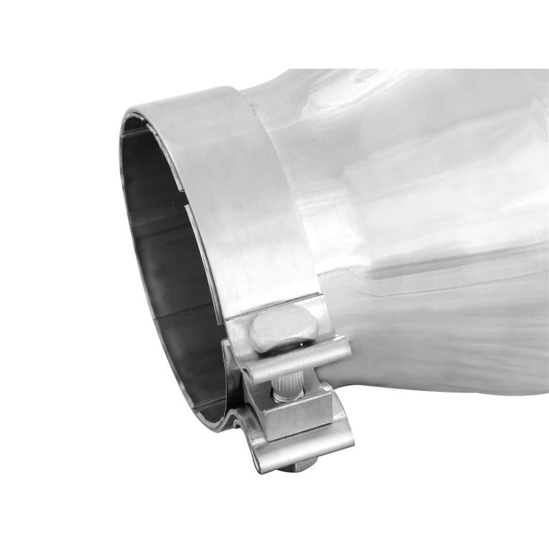 aFe Diesel Exhaust Tip Bolt On Polished 4in Inlet x 6in Outlet x 12in Length-SR1 Performance