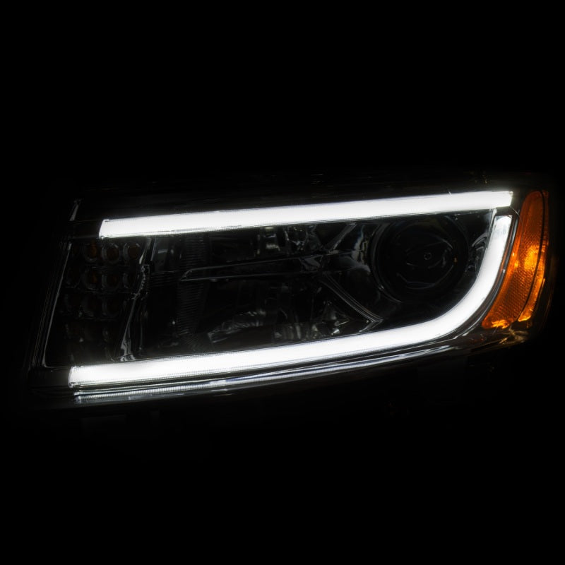 ANZO 2014-2015 Jeep Grand Cherokee Projector Headlights w/ Plank Style Design Chrome-SR1 Performance