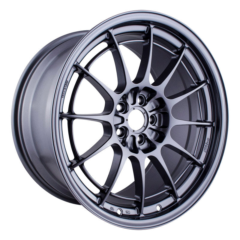Enkei NT03+M 18x9.5 5x100 40mm Offset Gunmetal Wheel (MIN ORDER QTY 40)-SR1 Performance