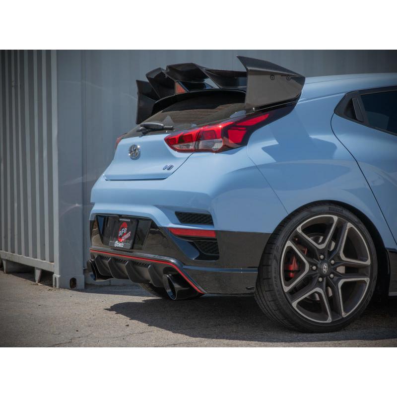 aFe 21-22 Hyundai Veloster N L4-2.0L Takeda 3in 304 SS Axle-Back Exhaust System w/ Black Tip-SR1 Performance