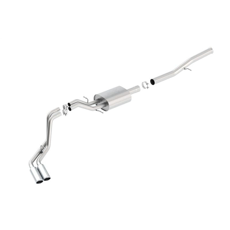 Borla 14 Silv/Sierra 1500 EC Std/CC Short 143.5in WB ATAK Dual Rolled Side Exit Cat-Back Exhaust-SR1 Performance