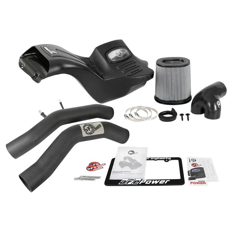 aFe Momentum XP Pro DRY S Cold Air Intake System w/ Black Aluminum Intake Tubes-SR1 Performance