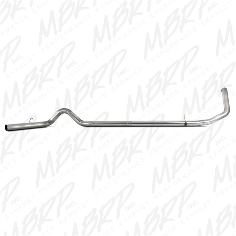 MBRP 1999-2003 Ford F-250/350 7.3L 4in Turbo Back Single No Muffler T409 SLM Series Exhaust System-SR1 Performance