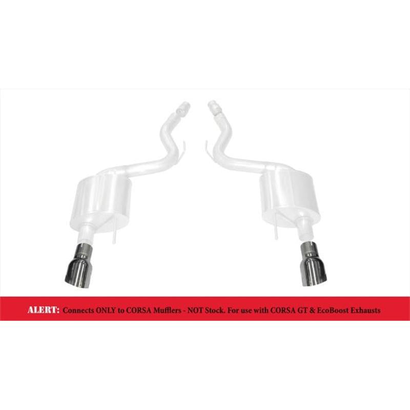 Corsa 2015-2017 Ford Mustang GT 3.0in Inlet / 4.5in Outlet Polished Tip Kit (For Corsa Exhaust Only)-SR1 Performance