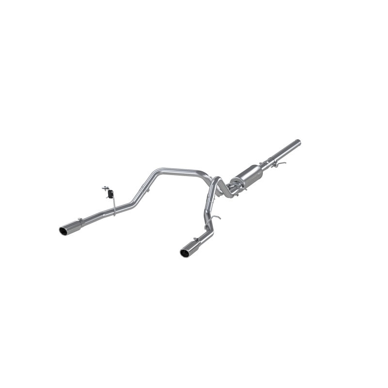 MBRP 14 Chevy/GMC 1500 Silverado/Sierra 4.3L V6/5.3L V8 Dual Split Rear T409 3in Cat Back Exhaust-SR1 Performance