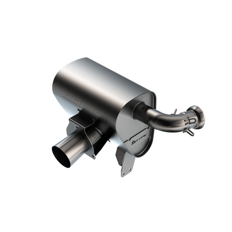Borla 15-22 Can-Am Maverick X3 900cc Triple Turbo Manifold-Back Exhaust S-Type Muffler -Black Coated-SR1 Performance