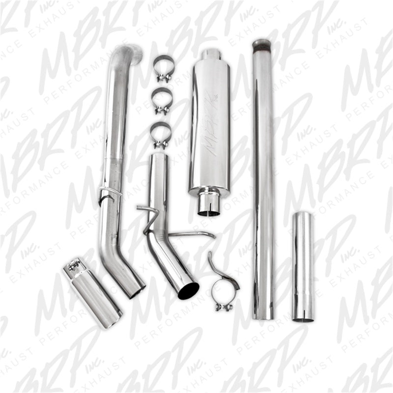 MBRP 14 Chevy/GMC 1500 Silverado/Sierra 4.3L V6/5.3L V8 Single Side Exit T409 3in Cat Back Exhaust-SR1 Performance