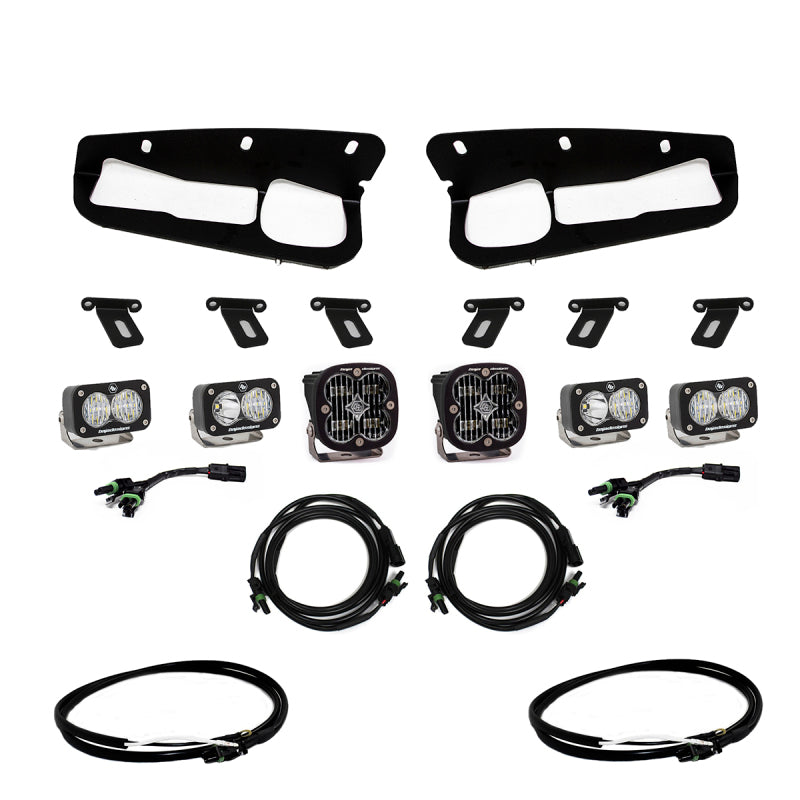 Baja Designs 2021+ Ford Bronco Clear SAE Fog Pocket Kit w/Upfitter-SR1 Performance