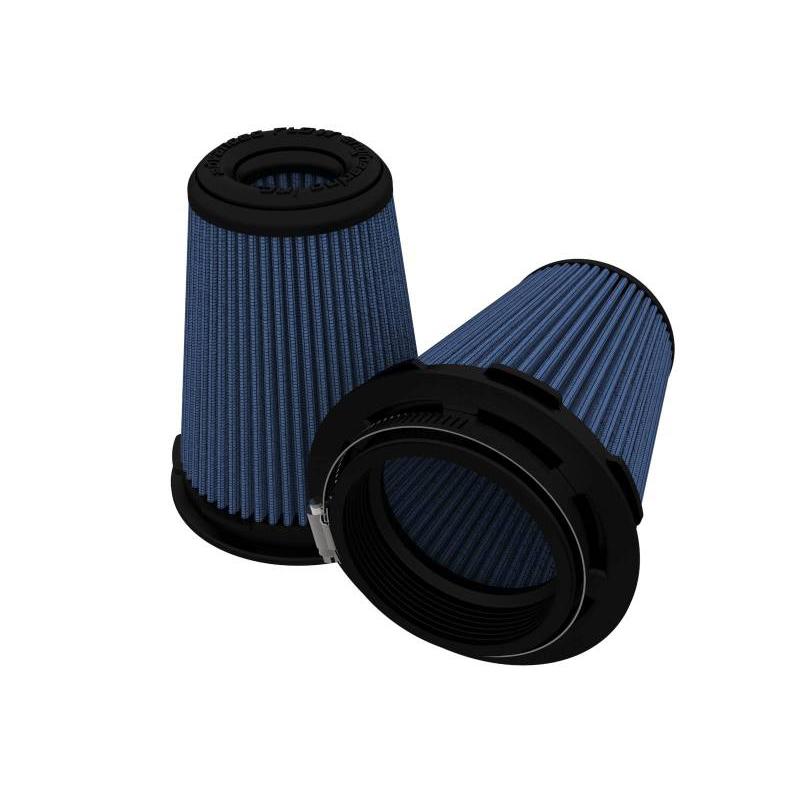 aFe Magnum FLOW Pro 5R Air Filters 3.5in F x 5in B x 3.5in T (Inverted) x 6in H (Pair)-SR1 Performance