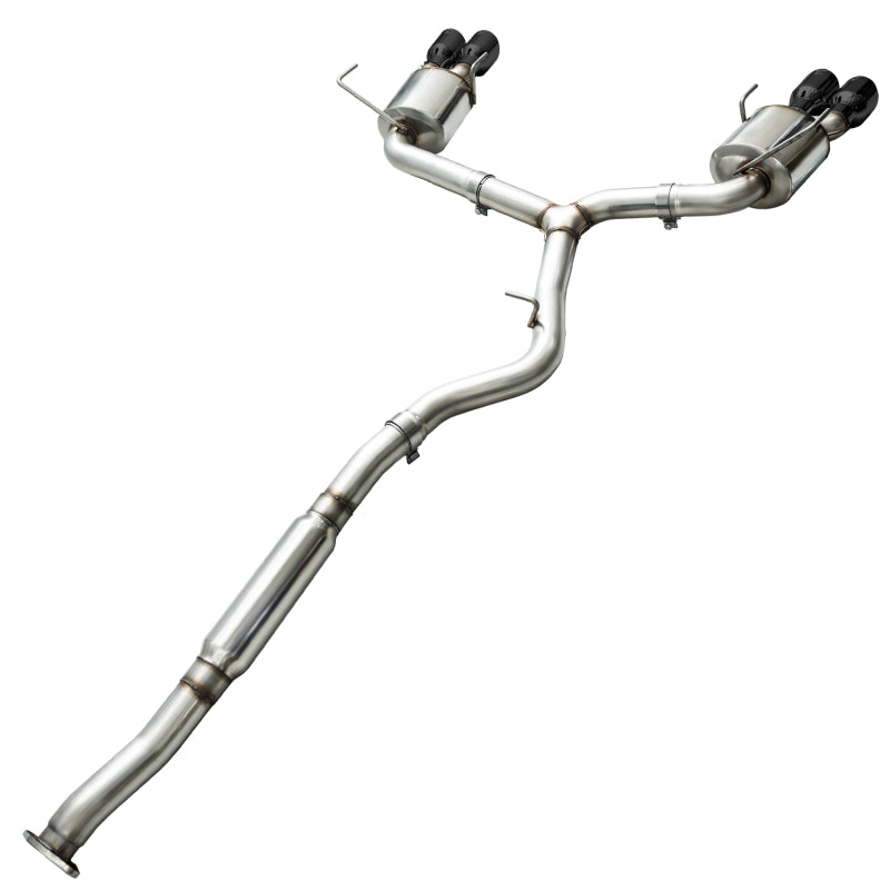 AWE Tuning 2015+ Subaru WRX VA Sedan Touring Edition Exhaust - Diamond Black Tips (102mm)-SR1 Performance