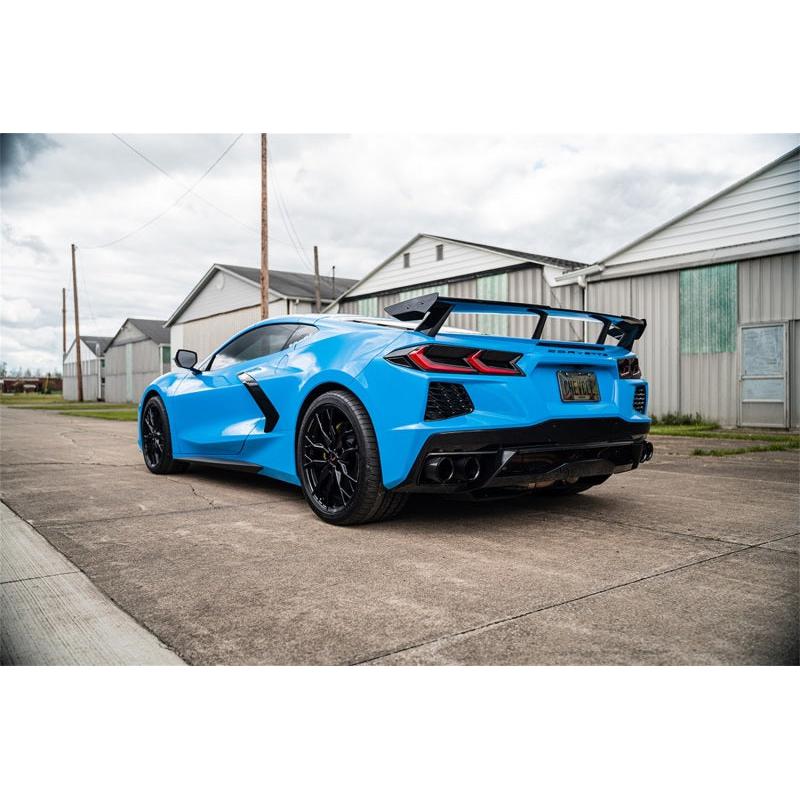 Corsa 2020-2024 Chevrolet Corvette C8 RWD 3in Valved Cat-Back Delete w/ NPP w/4.5in CF Black PVDTips-SR1 Performance