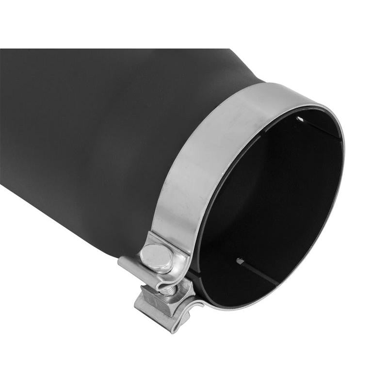 aFe Power MACH Force-Xp 5in In x 6in Out x 15in L Bolt-On 409 SS Exhaust Tip - Black-SR1 Performance