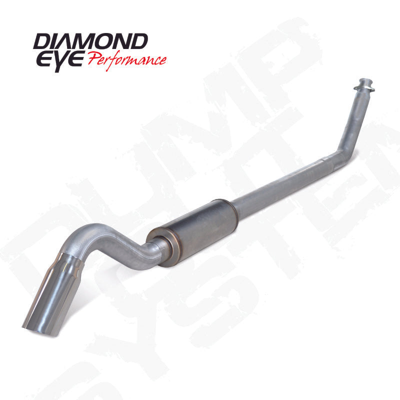 Diamond Eye 4in AL TURBO BACK SGL DUMP OUT 94-02 DODGE NO MFLR INCLUDING TIP-SR1 Performance