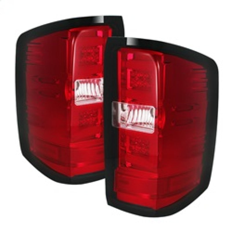 Spyder Chevy 1500 14-16 Light Bar LED Tail Lights Red Clear ALT-YD-CS14-LBLED-RC-SR1 Performance