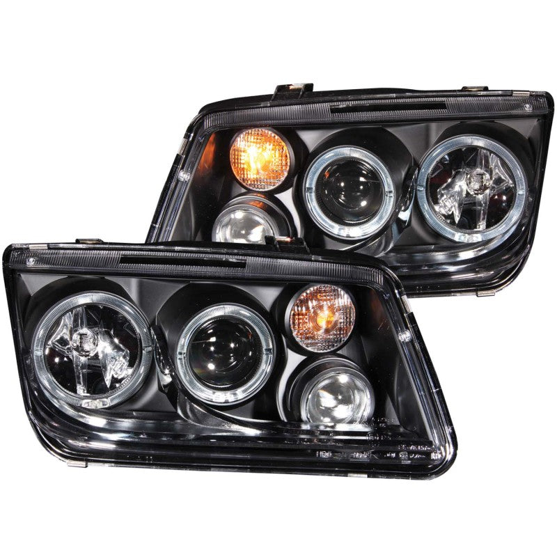ANZO 1999-2005 Volkswagen Jetta Projector Headlights w/ Halo Black (CCFL)-SR1 Performance