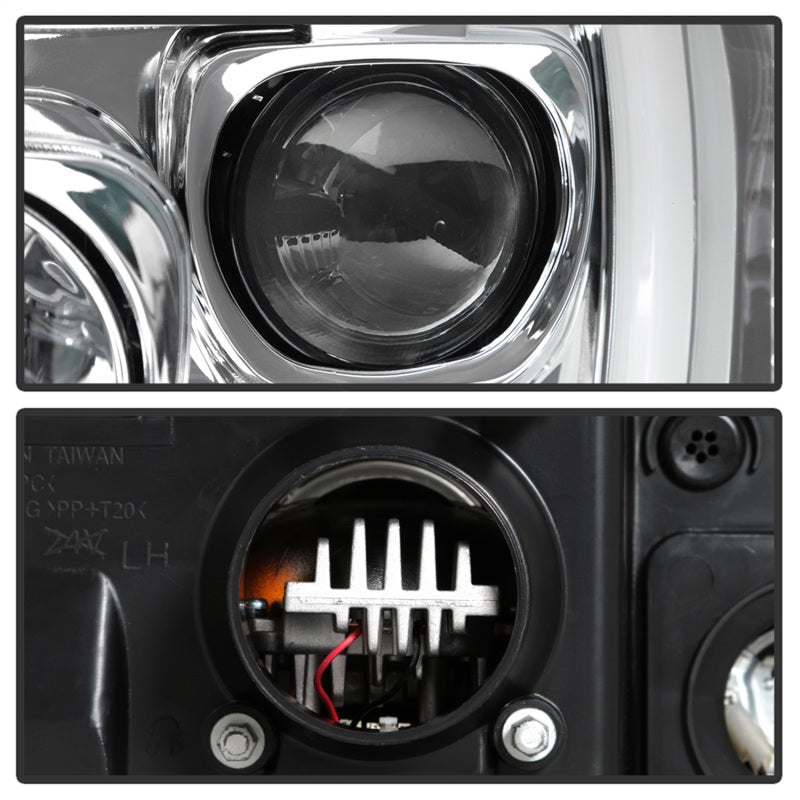 Spyder Platinum Ford F250/350/450 05-07 High-Power LED Module Proj. Headlights-Chrome (PRO-YD-FS05V2-SR1 Performance