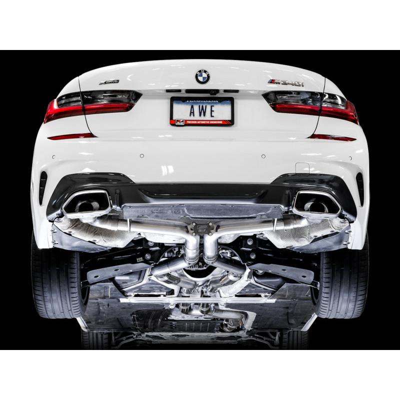 AWE Tuning 2019+ BMW M340i (G20) Track Edition Exhaust (Use OE Tips)-SR1 Performance