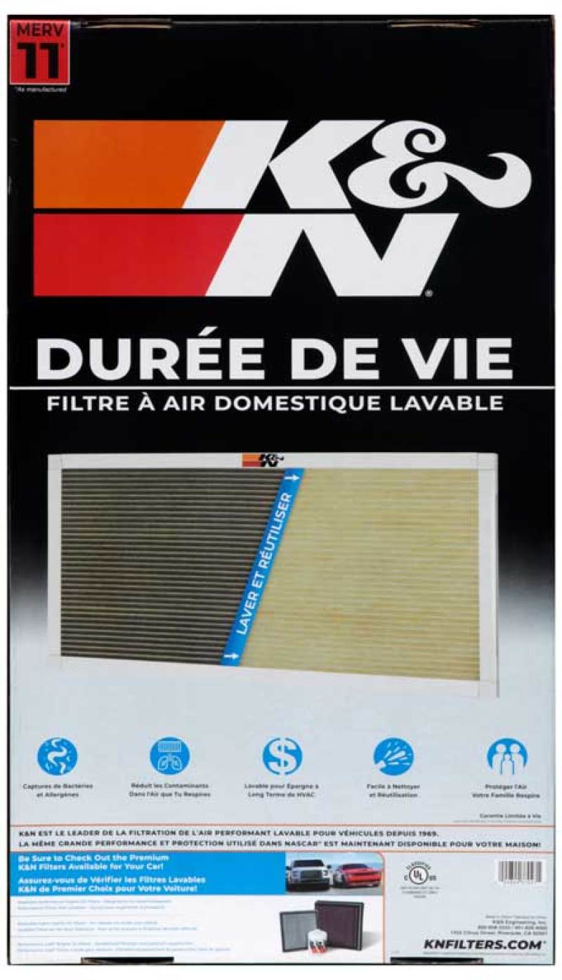K&N HVAC Filter - 14 x 25 x 1-SR1 Performance