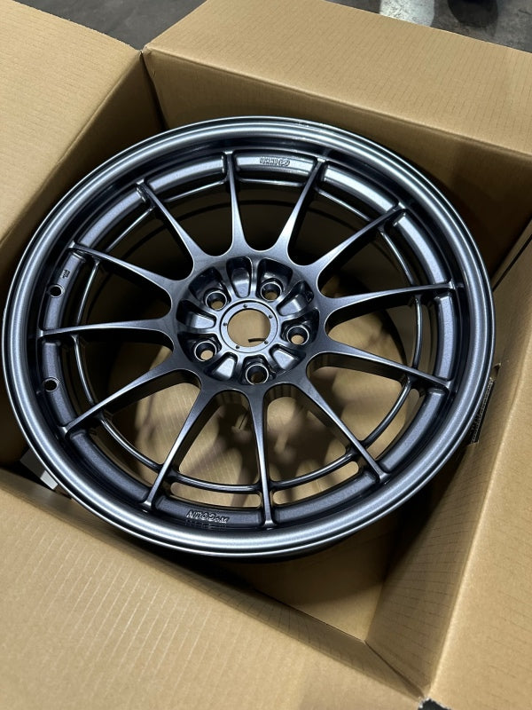 Enkei NT03+M 18x9.5 5x114.3 40mm Offset 72.6mm Bore Gunmetal Wheel-SR1 Performance