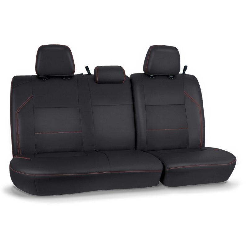 PRP 2016+ Toyota Tacoma Rear Bench Cover Double Cab - Black with Red Stitching-SR1 Performance