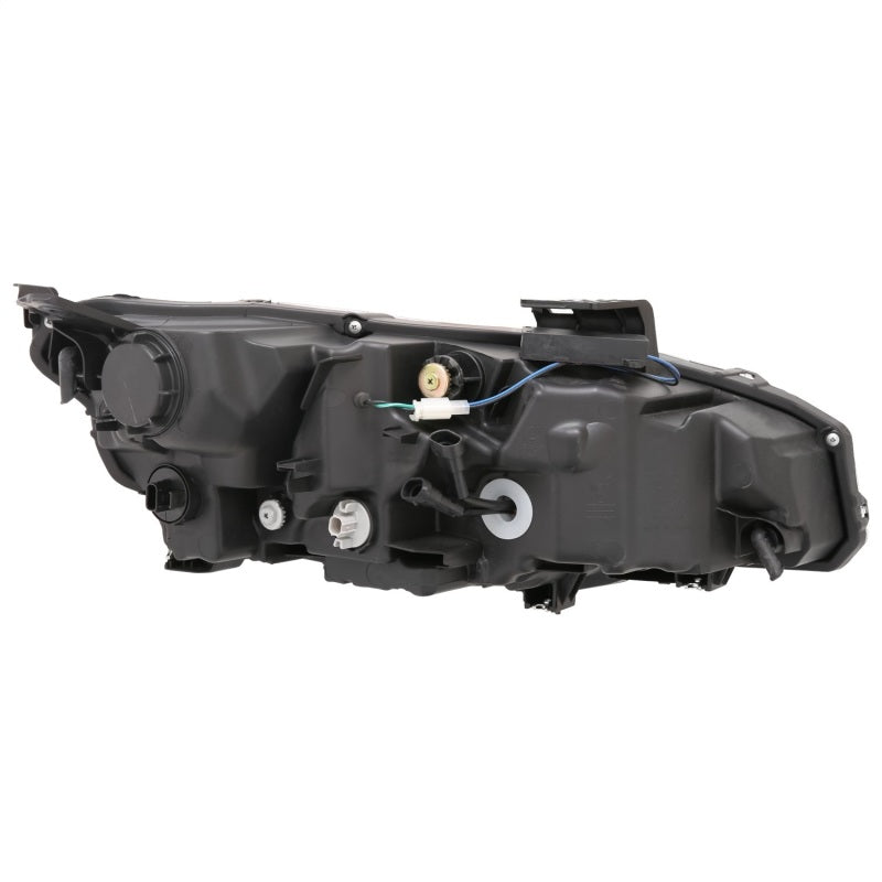 ANZO 16-17 Honda Civic Projector Headlights Plank Style Black w/Amber/Sequential Turn Signal-SR1 Performance